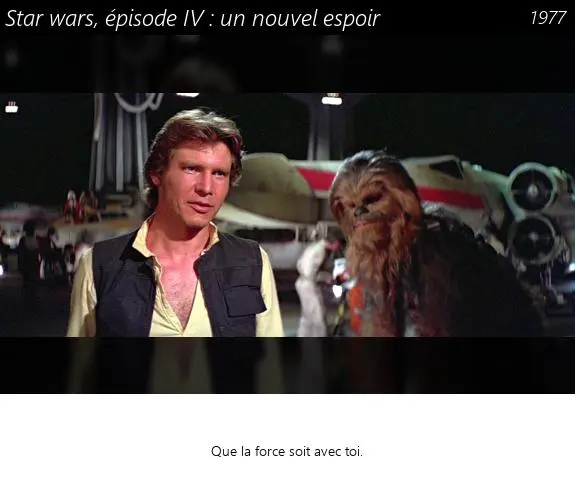 Vignette : Star wars, épisode IV : un nouvel espoir